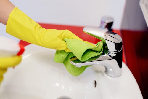 Upholstery cleaning equipment beside a sofa in a Sutton property