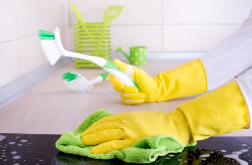 Local Sutton business premises being cleaned after hours