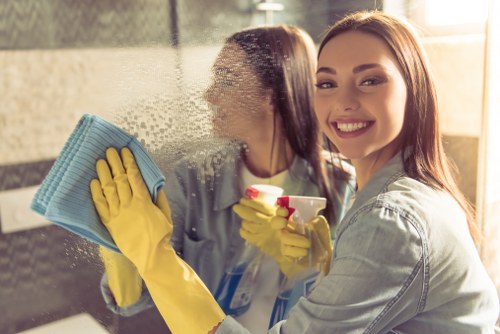 Manager handling a carpet cleaning complaint with a careful review